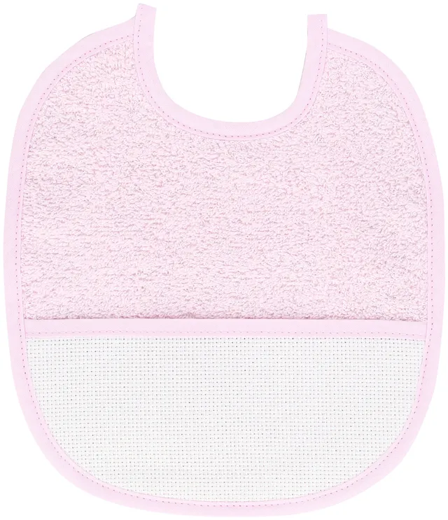 dmc-pink-bib-l-tzchen-rosa-0-3-monate-bestickbar image 1