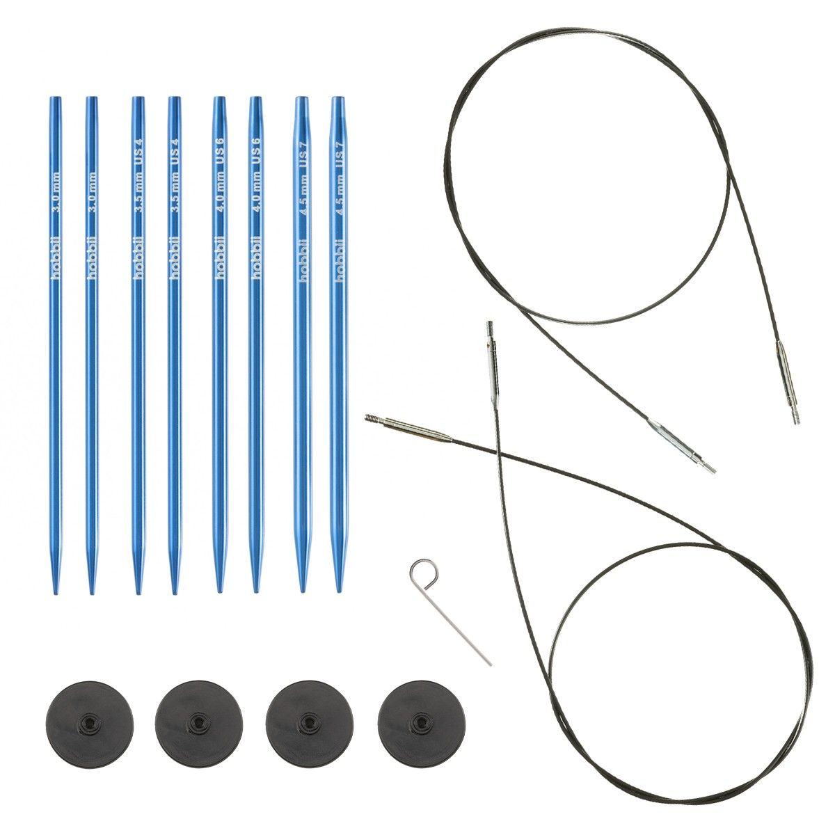 hobbii-stricknadeln-stellar-starter-set-s1-sapphire-3-4-5-mm image 1