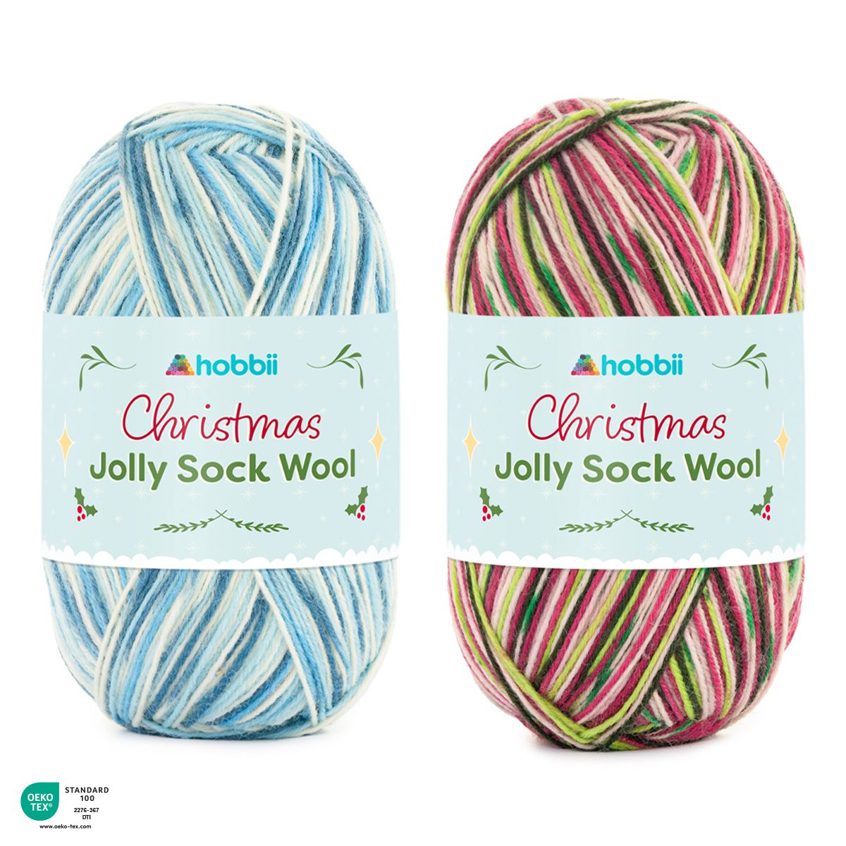 hobbii-garn-jolly-sock-wool-sockenwolle-classic-christmas-410m image 1