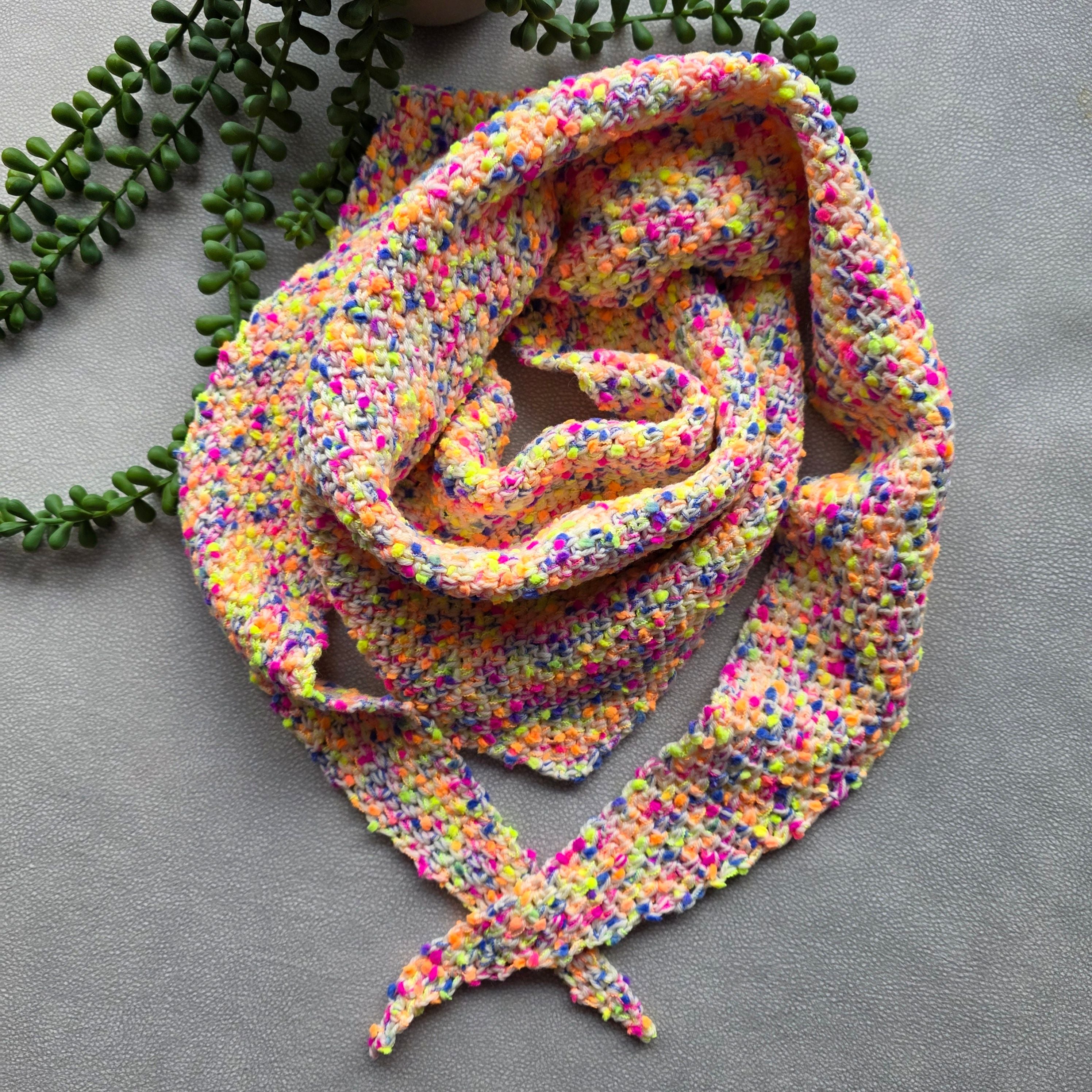hobbii-candy-moss-stitch-schal-strickanleitung-one-size-moosmuster image 2