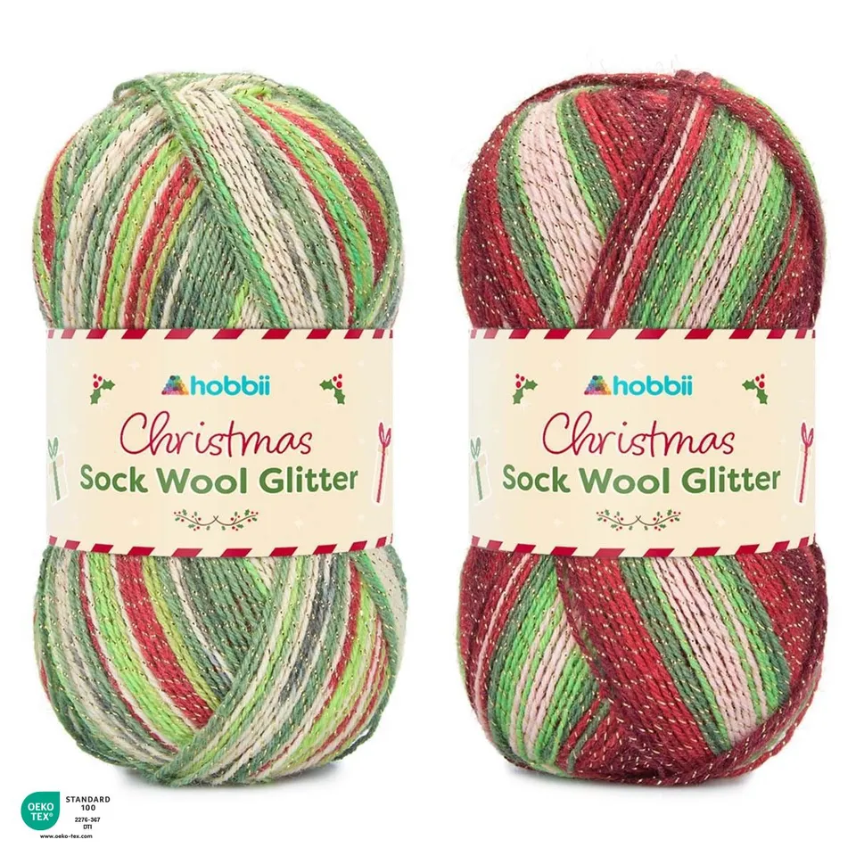 hobbii-christmas-sock-wool-glitter-sockenwolle-rudolph-01-glitzer image 1