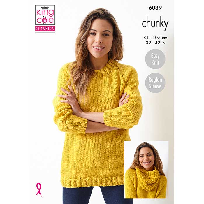 king-cole-6039-strickanleitung-pullover-loop-big-value-chunky image 1