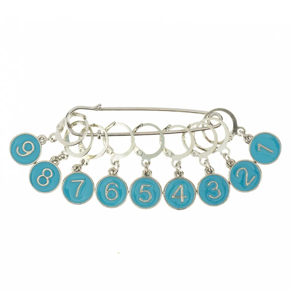 hobbii-maschenmarkierer-mit-zahlen-blau-9er-set-schalnadel image 1