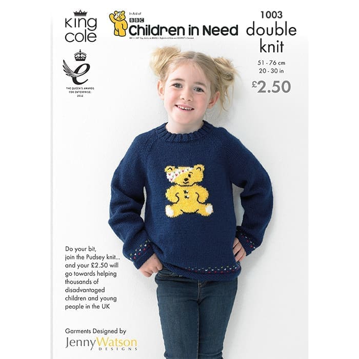 king-cole-1003-kinder-pudsey-jacke-pullover-big-value-dk image 1