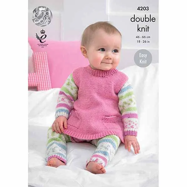 king-cole-4203-tunika-strickanleitung-cherish-dk-set image 1