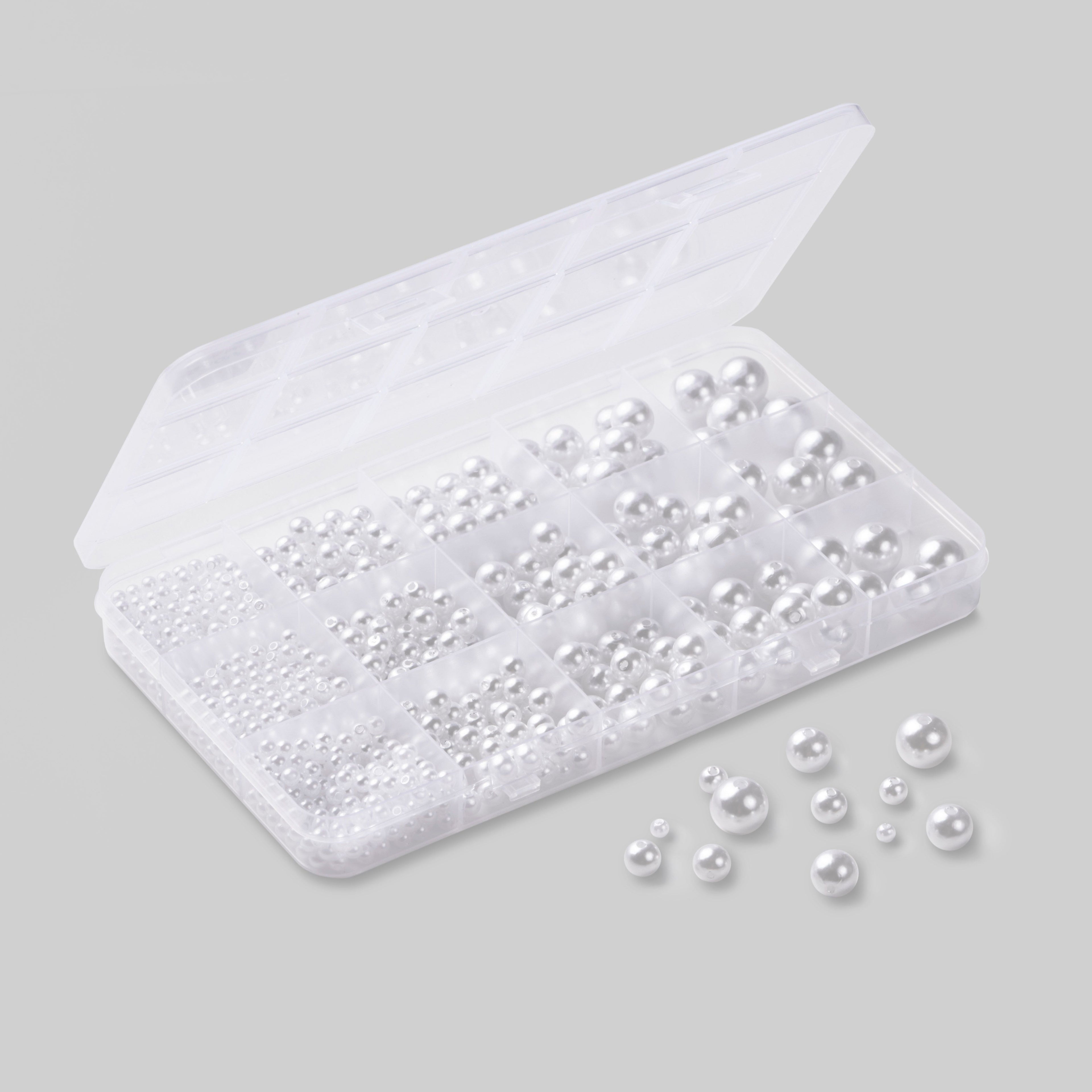 hobbii-zubeh-r-plastikperlen-box-wei-600-st-ck-4-12-mm image 1