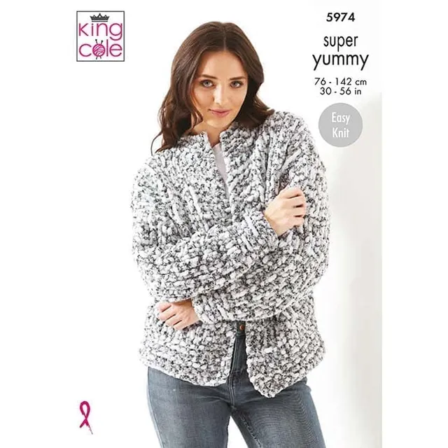 king-cole-5974-strickanleitung-pullover-cardigan-yummy image 1