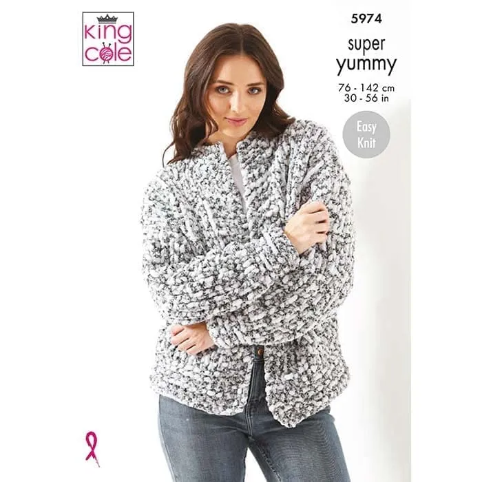 king-cole-5974-strickanleitung-pullover-cardigan-yummy image 1