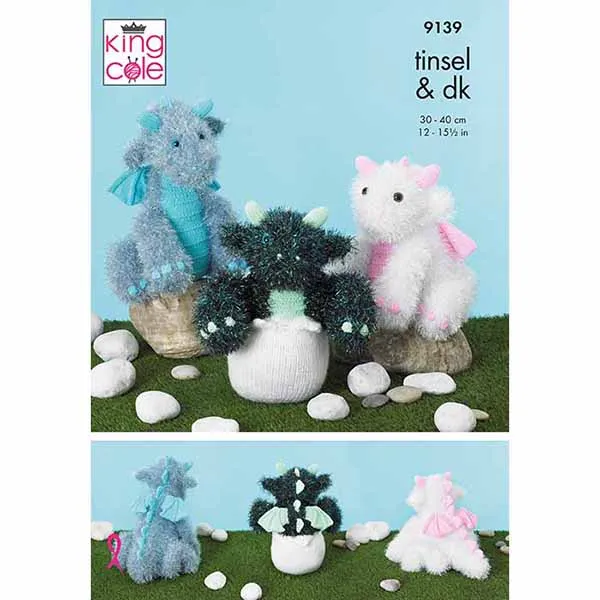 king-cole-patterns-9139-strickanleitung-baby-drachen-tinsel image 1