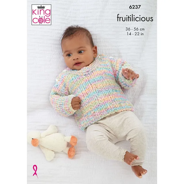 king-cole-patterns-6237-strickanleitung-baby-fruitilicious image 1
