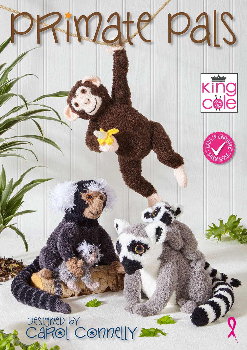 king-cole-primate-pals-book-1-strickanleitung-affen image 1
