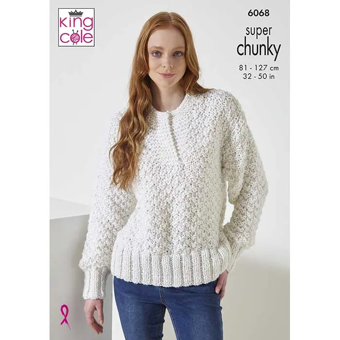king-cole-6068-pullover-strickanleitung-celestial-super-chunky image 1