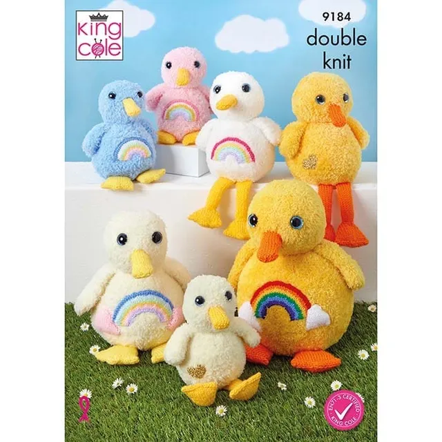 king-cole-patterns-9184-strickanleitung-kuschel-enten-cuddle-ducks image 1