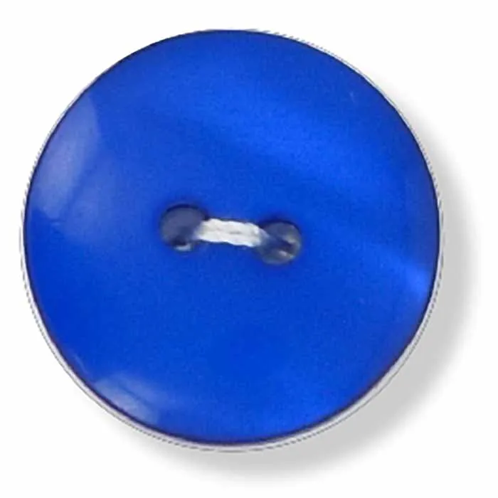 king-cole-haberdashery-knopf-blau-30-ligne-rund-glatt image 1