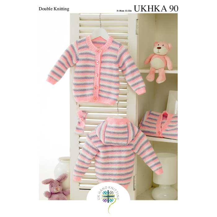 king-cole-ukhka-90-strickanleitung-cardigans-stirnband image 1