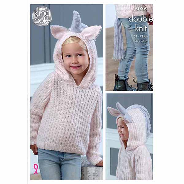 king-cole-5036-strickanleitung-einhorn-pullover-comfort-dk image 1