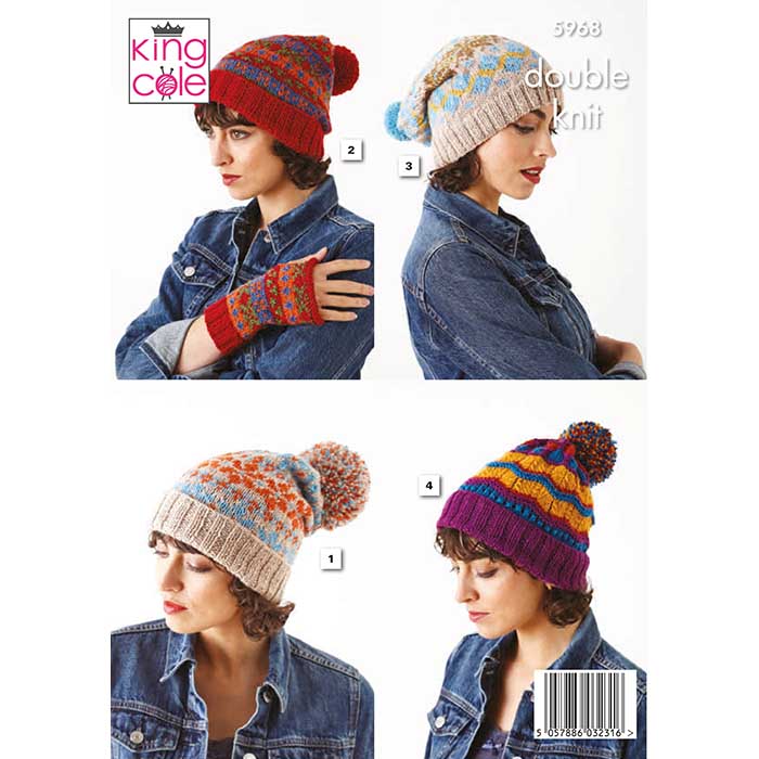 king-cole-patterns-5968-strickanleitung-accessoires-merino-dk image 2