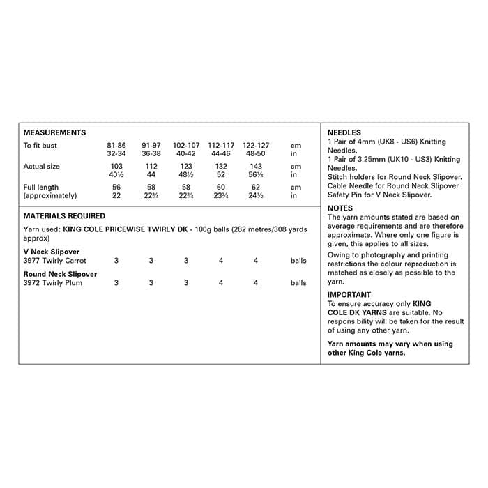 king-cole-6136-slipover-strickanleitung-pricewise-twirly-dk image 3