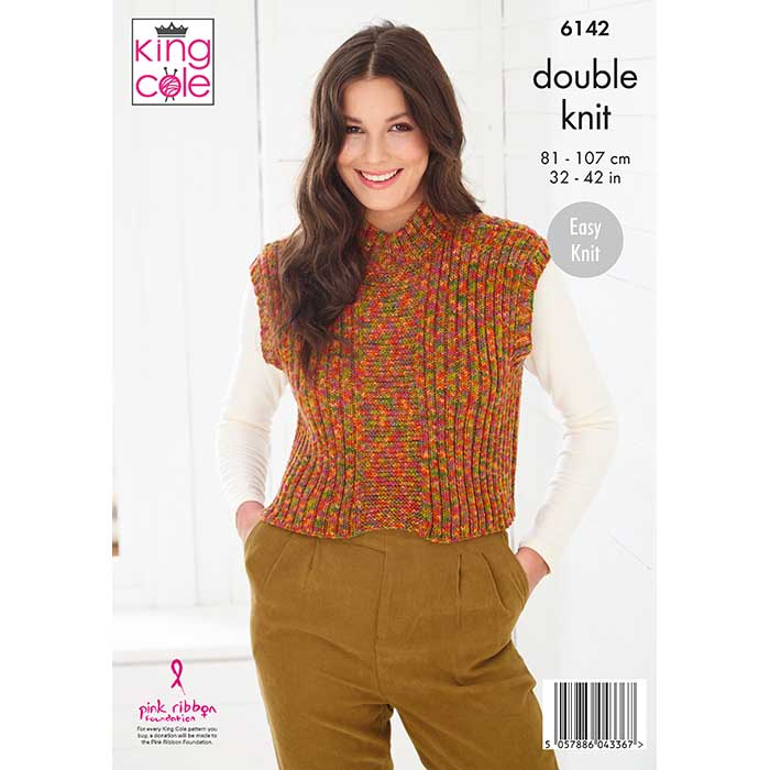 king-cole-6142-strickanleitung-pullover-top-jitterbug-dk image 2