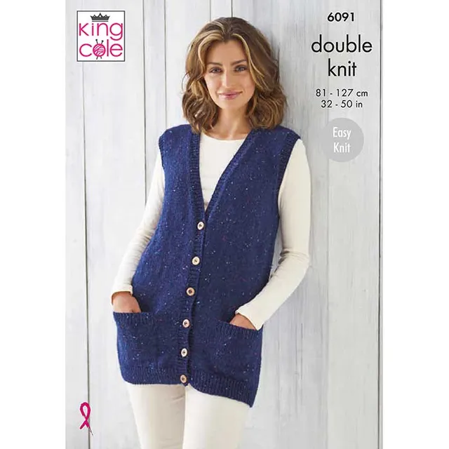 king-cole-6091-strickanleitung-westen-big-value-tweed-dk image 1