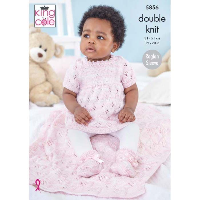 king-cole-5856-strickanleitung-kleid-cardigan-decke-dk image 1