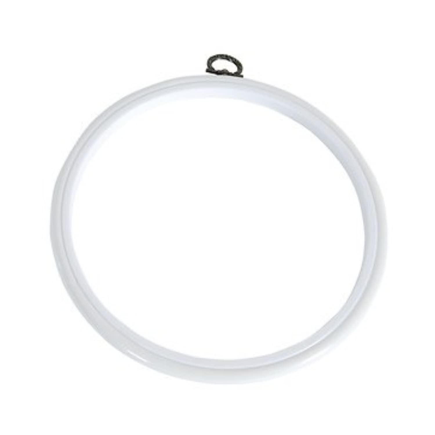 dmc-flexirahmen-rund-wei-17-cm-stickrahmen-holz-optik image 1