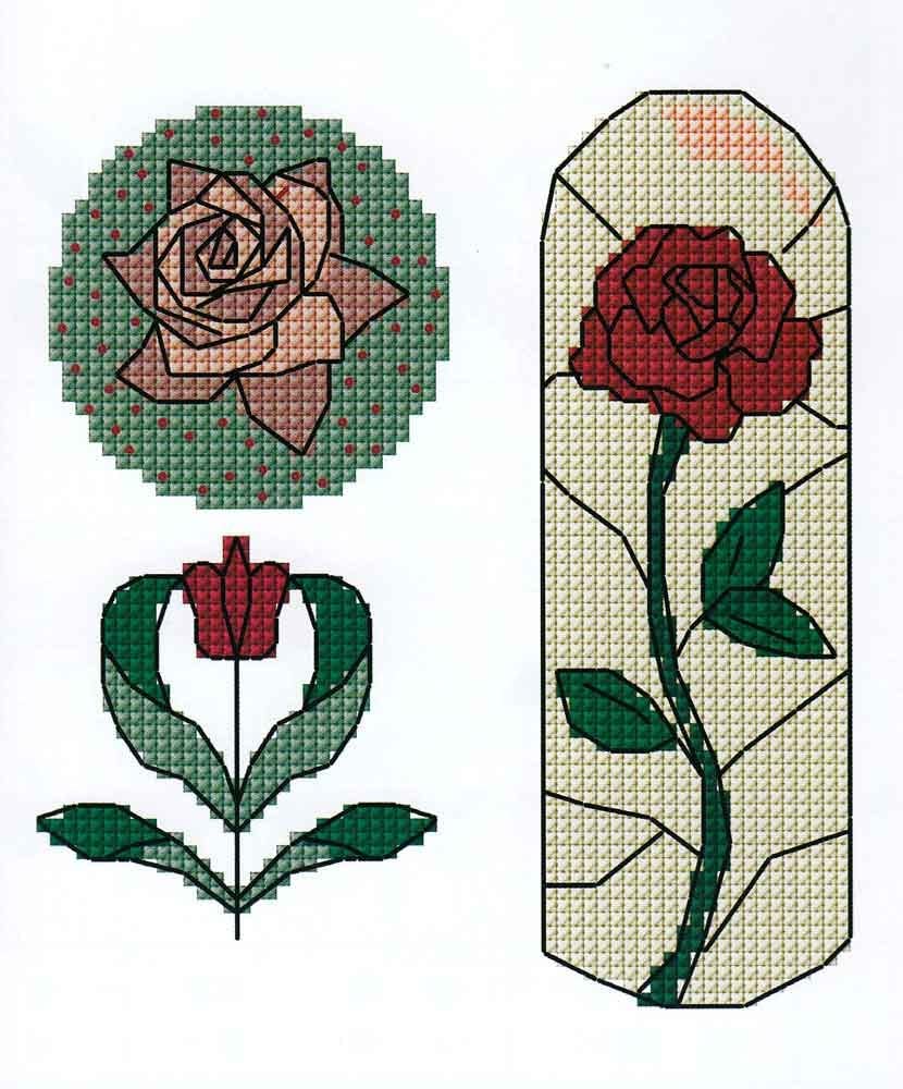dmc-minibuch-spezial-rosen-kreuzstich-stickbuch-blumen image 4