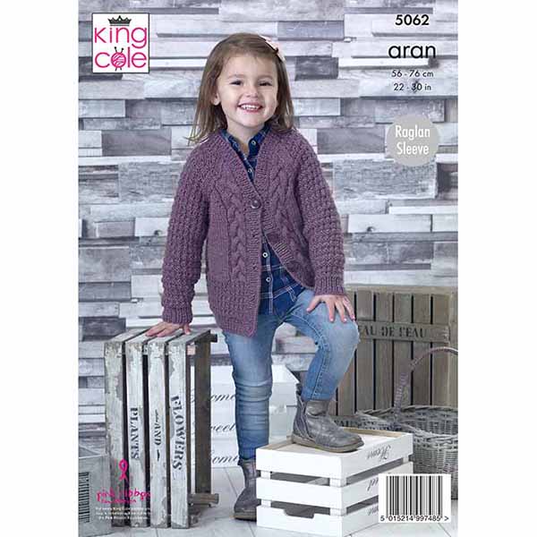 king-cole-5062-strickanleitung-cardigan-fashion-aran image 2