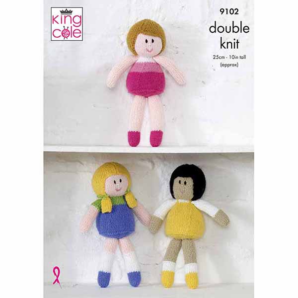 king-cole-patterns-9102-strickanleitung-puppen-big-value-dk image 1