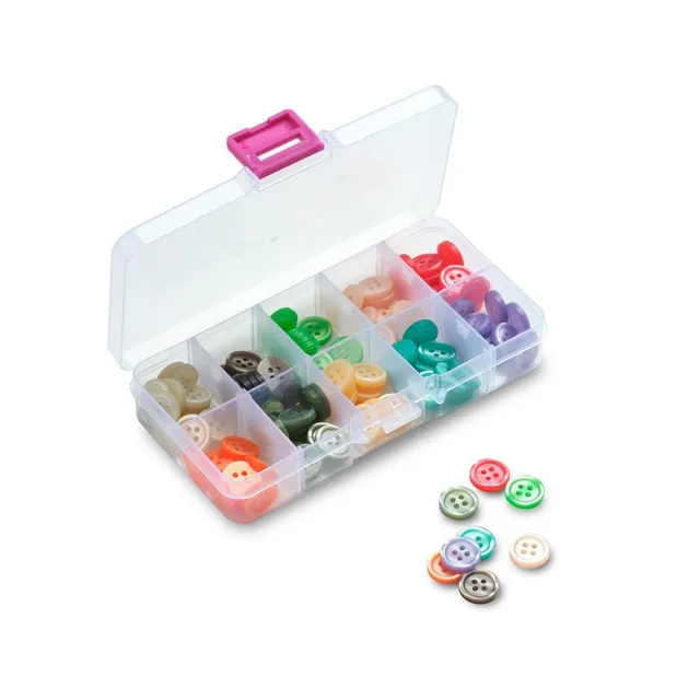hobbii-zubeh-r-kn-pfe-box-bunt-10-farben-4-loch image 1