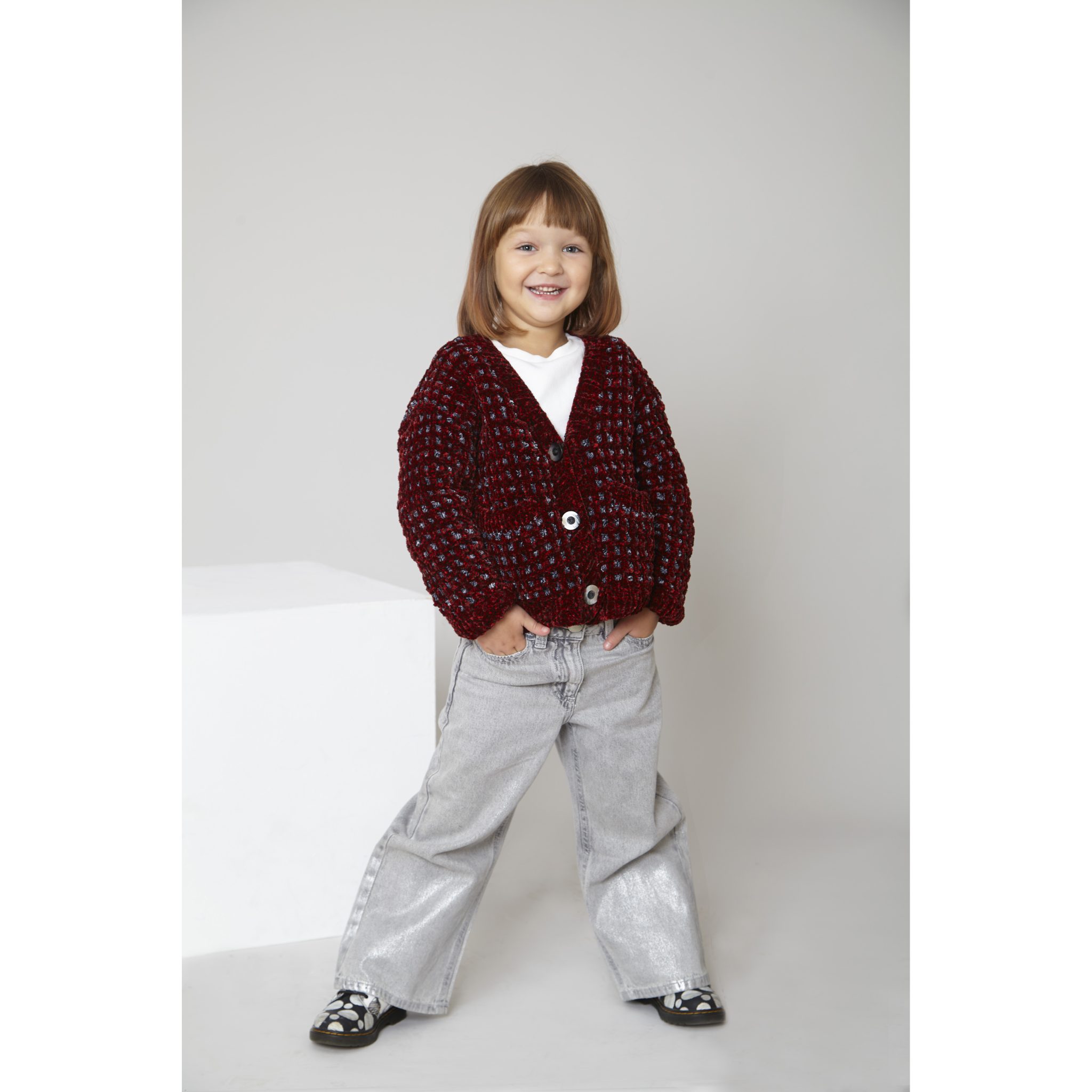 king-cole-6313-strickanleitung-cardigan-hoodie-yummy-tweed image 2