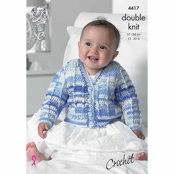 king-cole-patterns-4417-h-kelanleitung-cherish-dk-cardigan image 1