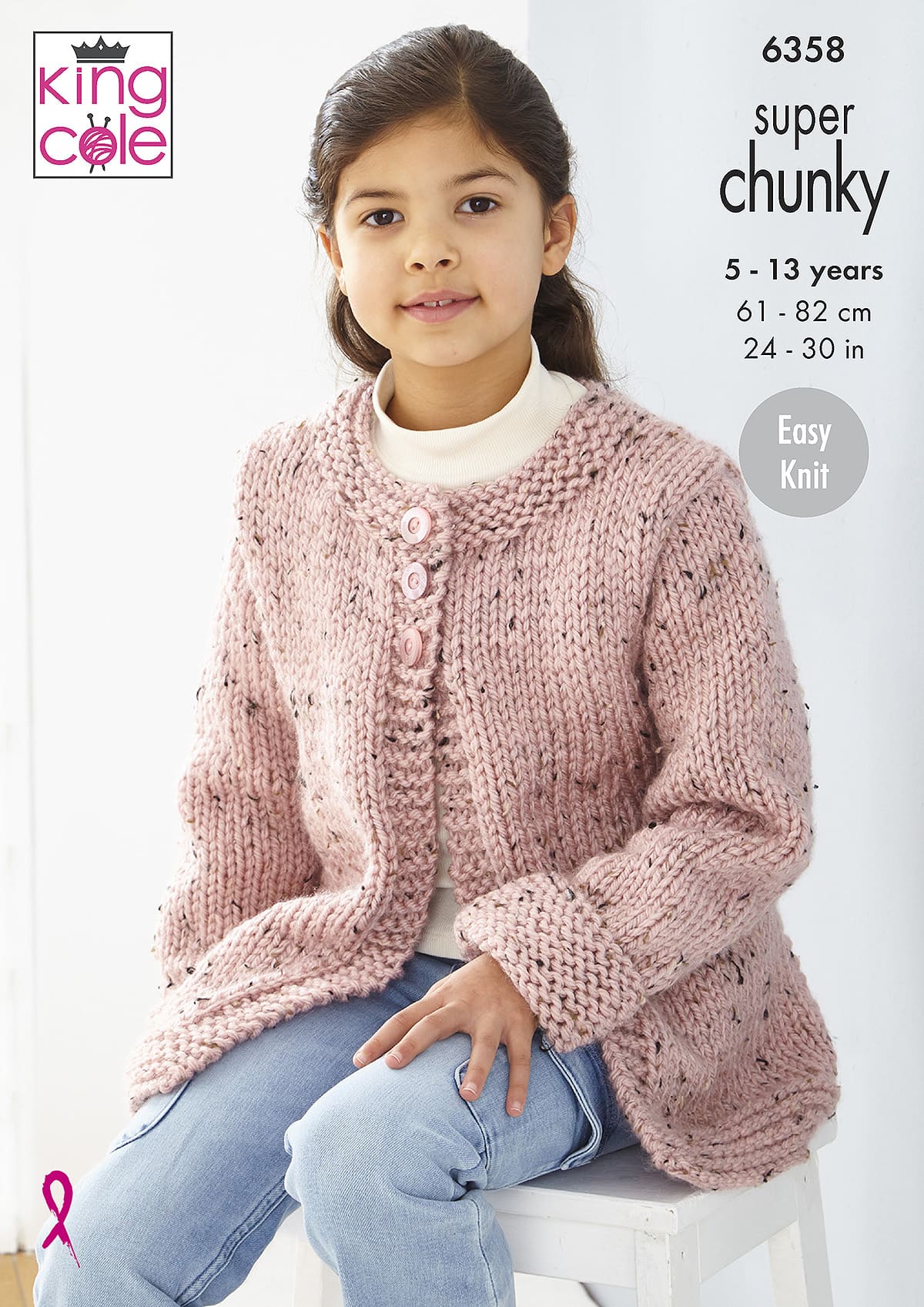 king-cole-6358-strickanleitung-pullover-coatigan-tweed image 1