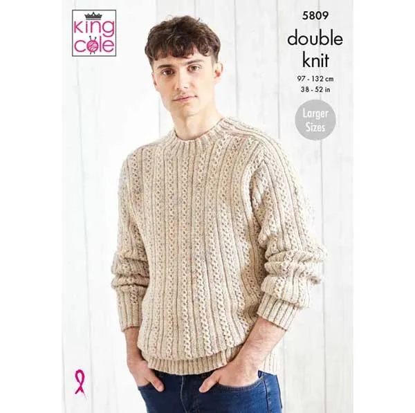 king-cole-5809-strickanleitung-pullover-merino-dk image 1