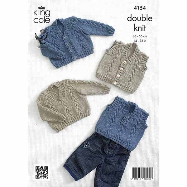 king-cole-4154-strickanleitung-weste-pullover-baby-dk image 2