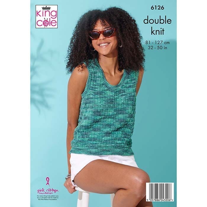 king-cole-6126-strickanleitung-cardigan-top-linendale-dk image 2
