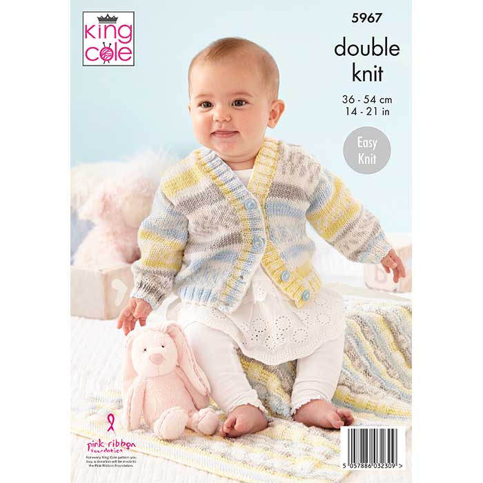 king-cole-5967-strickanleitung-jacke-decke-cherish-dk image 2