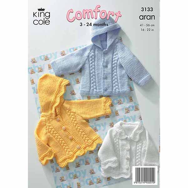 king-cole-3133-jacken-strickanleitung-comfort-aran image 2
