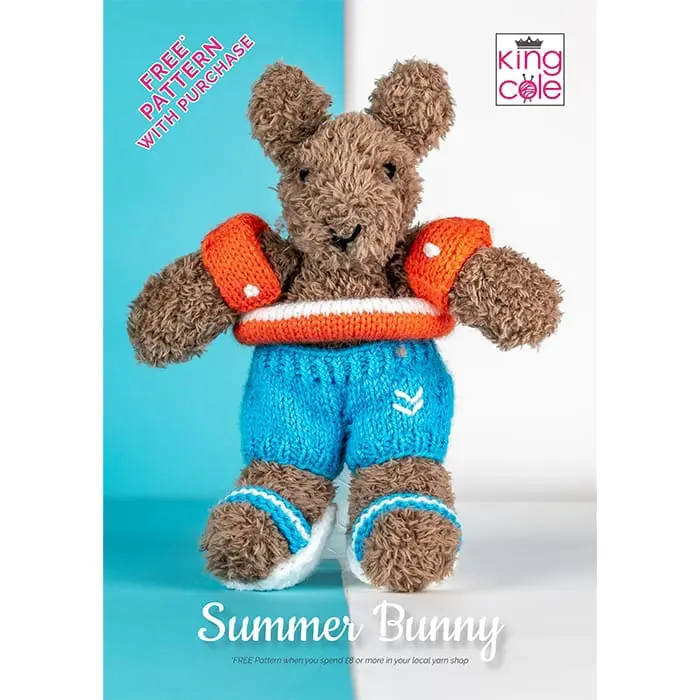 king-cole-patterns-summer-bunny-strickanleitung-hase-truffle image 1