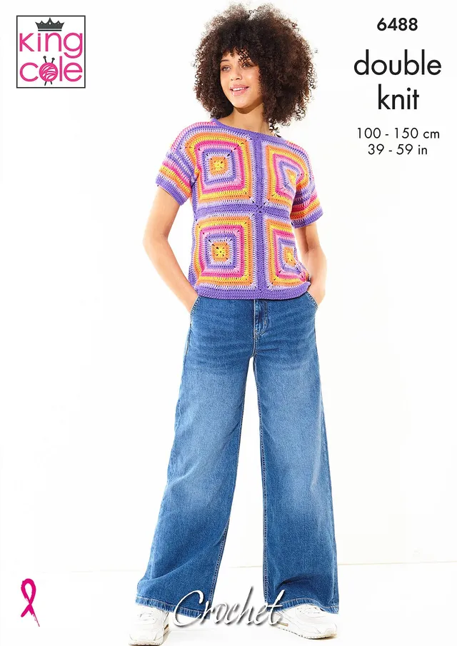 king-cole-6488-cottonsoft-dk-top-h-kelanleitung-kurzarm image 1
