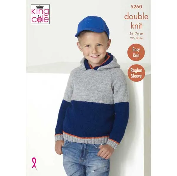 king-cole-patterns-5260-pullover-strickanleitung-big-value-dk image 1