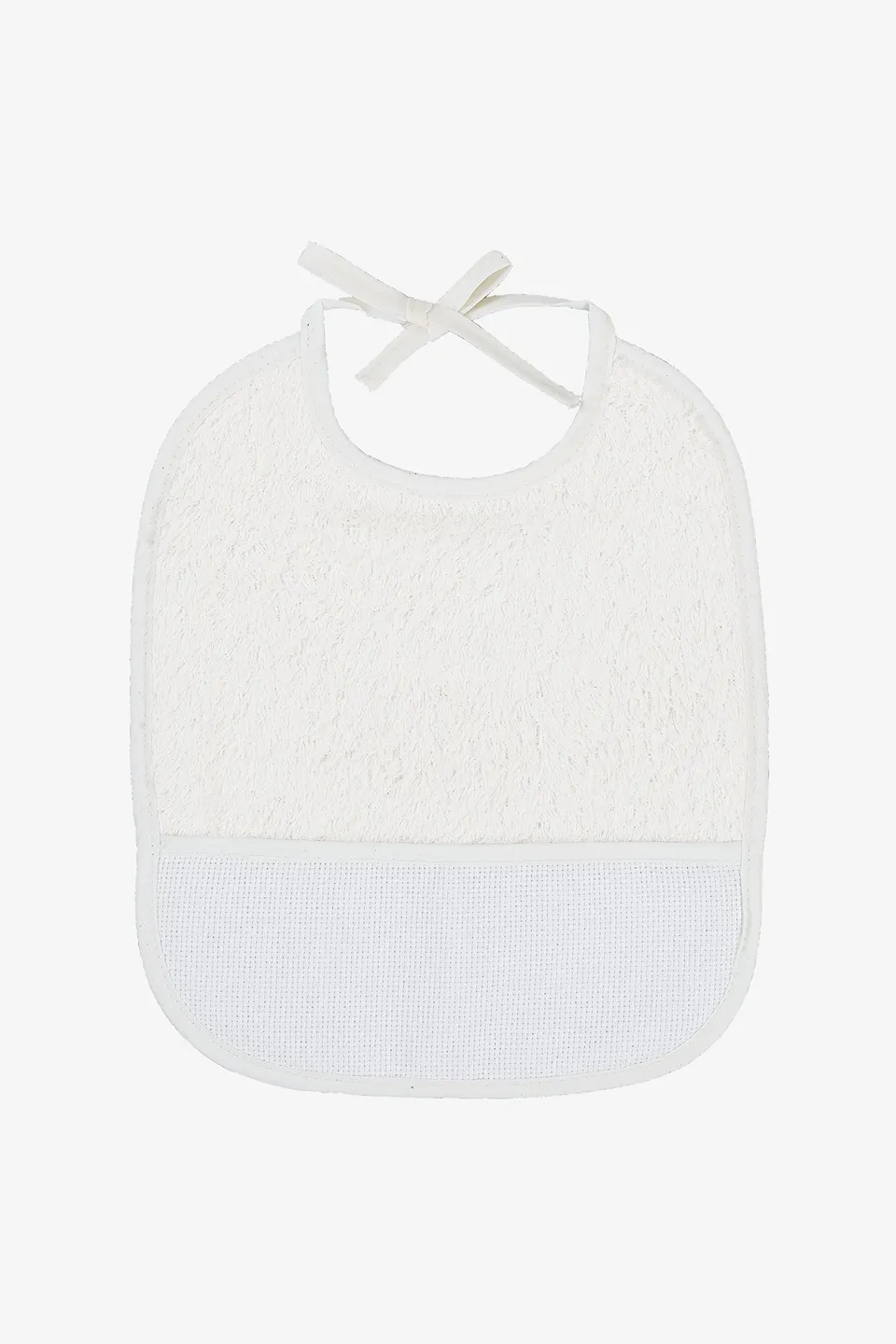 dmc-white-bib-l-tzchen-wei-0-3-monate-zum-besticken image 1