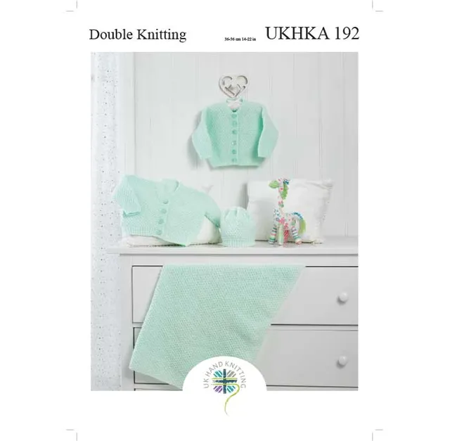 ukhka-192-strickanleitung-cardigan-decke-m-tze-baby image 1