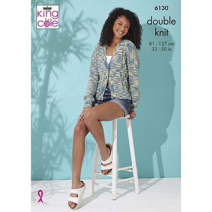 king-cole-6130-cardigans-strickanleitung-linendale-dk image 1