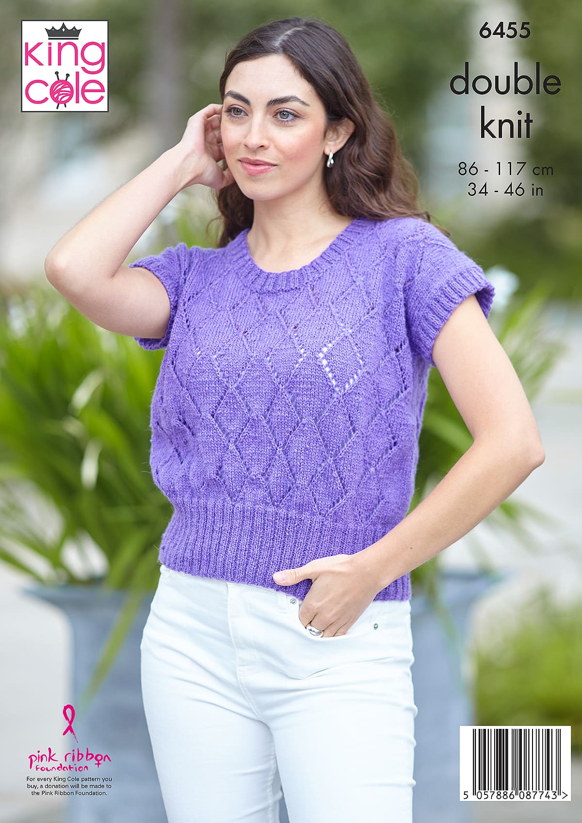 king-cole-patterns-6455-pullover-top-strickanleitung-eternity-dk image 2