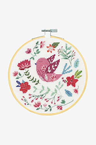 dmc-folk-bird-kreuzstichset-vogelmotiv-komplettset image 3