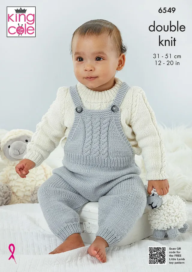king-cole-patterns-6549-strickanleitung-baby-set-little-lamb-dk image 1