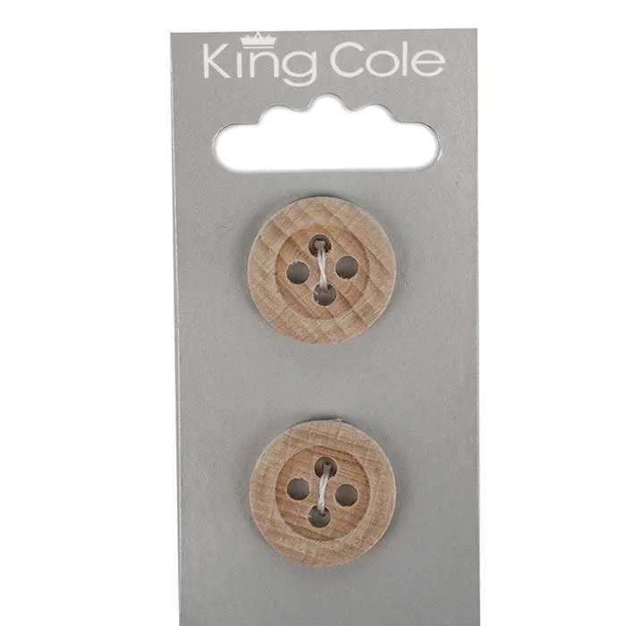 king-cole-haberdashery-holzkn-pfe-rund-gro-holz image 1