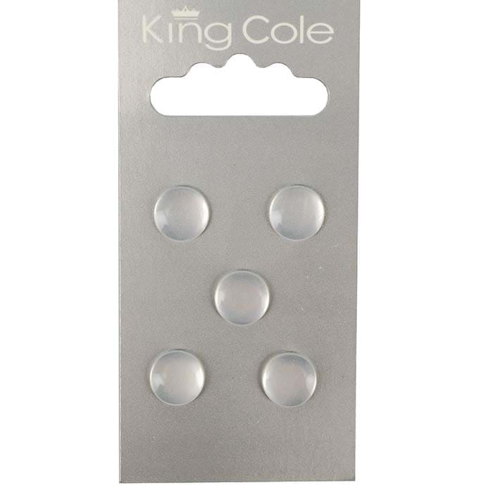 king-cole-haberdashery-knopf-transparent-klein-rund image 1