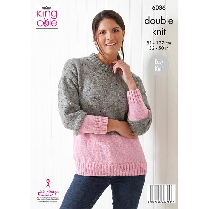 king-cole-patterns-6036-strickanleitung-pullover-merino-dk image 2